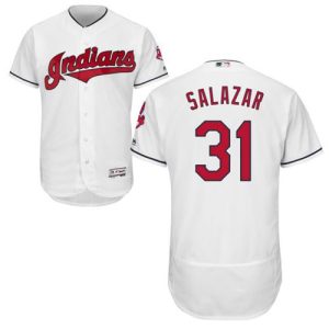 Premium Guardians #31 Danny Salazar White Flexbase Authentic Collection Stitched MLB Jersey