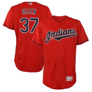 Premium Guardians #37 Cody Allen Red Flexbase Authentic Collection Stitched MLB Jersey