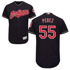Premium Guardians #55 Roberto Perez Navy Blue Flexbase Authentic Collection Stitched MLB Jersey