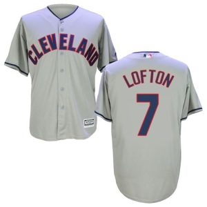 Premium Guardians #7 Kenny Lofton Grey New Cool Base Stitched MLB Jersey