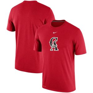 Premium Los Angeles Angels Nike Batting Practice Logo Legend Performance T Shirt Red