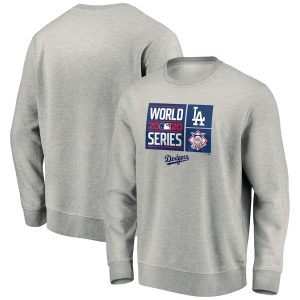 Premium Los Angeles Dodgers 2020 World Series Bound Crewneck Sweatshirt Gray Limited stock Order now to show your love for your team