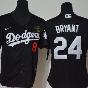 Premium Los Angeles Dodgers #8 #24 Kobe Bryant Women Nike Black Cool Base 2020 KB Patch MLB Jersey For a short time available Grab yours quickly to own a team jersey