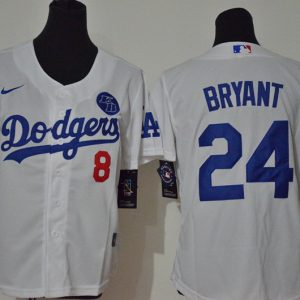 Premium Los Angeles Dodgers #8 #24 Kobe Bryant Youth Nike White Cool Base 2020 KB Patch MLB Jersey Retailers boost your inventory Order now to meet customer demand