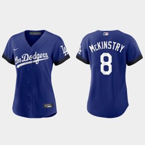 Premium Los Angeles Dodgers #8 Zach Mckinstry Nike Women's 2021 City Connect MLB Jersey Royal Limited stock Order now to show your love for your team