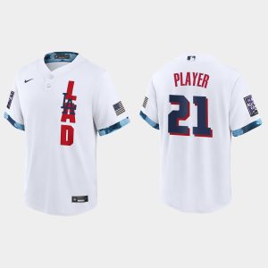 Premium Los Angeles Dodgers Custom 2021 MLB All Star Game Fan's Version White Jersey