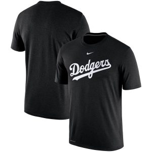 Premium Los Angeles Dodgers Nike Batting Practice Logo Legend Performance T Shirt Black