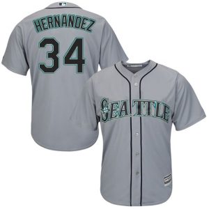Premium Mariners #34 Felix Hernandez Grey Cool Base Stitched Youth MLB Jersey Be among the first buyers Order now to enjoy top notch quality