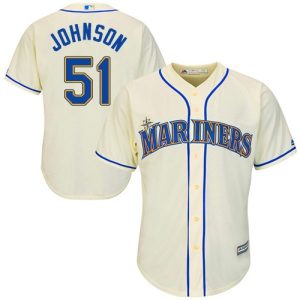 Premium Mariners #51 Randy Johnson Cream Cool Base Stitched Youth MLB Jersey Hurry Exclusive offer Place your order immediately for a great jersey