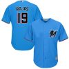 Premium Marlins #19 Miguel Rojas Blue Cool Base Stitched Youth MLB Jersey Sports enthusiasts seize this opportunity Order now to feel the game excitement