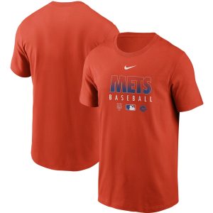 Premium Men's New York Mets Nike Orange Authentic Collection Team Performance T Shirt