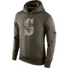 Premium Men's Seattle Mariners Nike Olive Salute To Service KO Performance Hoodie