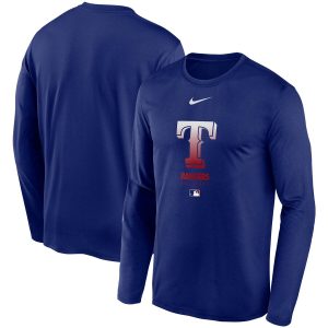 Premium Men's Texas Rangers Nike Royal Authentic Collection Legend Performance Long Sleeve T Shirt Sports fans this is your chance Order soon to be part of the action