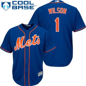 Premium Mets #1 Mookie Wilson Blue Cool Base Stitched Youth MLB Jersey Act fast Only a few left Secure yours today