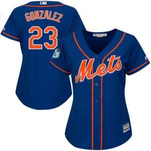 Premium Mets #23 Adrian Gonzalez Blue Alternate Women's Stitched MLB Jersey Hurry Exclusive offer Place your order immediately for a great jersey