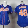 Premium Mets #48 Jacob deGrom Blue Alternate Women's Stitched MLB Jersey Limited stock Order now to show your love for your team