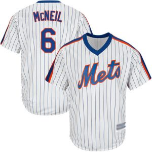 Premium Mets #6 Jeff McNeil White(Blue Strip) Alternate Cool Base Stitched Youth MLB Jersey Act fast Only a few left Secure yours today