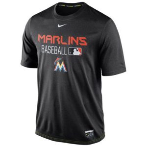 Premium Miami Marlins Nike Legend Team Issue Performance T Shirt Black
