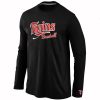 Premium Minnesota Twins Long Sleeve MLB T Shirt Black