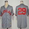 Premium Mitchell And Ness 1948 Guardians #29 Satchel Paige Grey Stitched MLB Jersey
