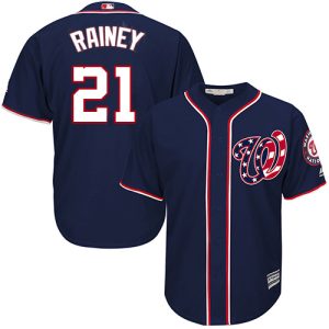 Premium Nationals #21 Tanner Rainey Navy Blue New Cool Base Stitched Youth MLB Jersey Hurry Exclusive offer Place your order immediately for a great jersey