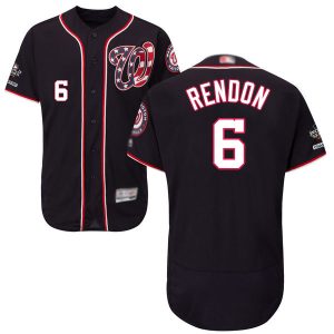 Premium Nationals #6 Anthony Rendon Navy Blue Flexbase Authentic Collection 2019 World Series Champions Stitched MLB Jersey