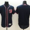 Premium Nationals Blank Navy Blue Flexbase Authentic Collection 2019 World Series Champions Stitched MLB Jersey