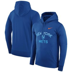 Premium New York Mets Nike Therma Pullover Hoodie Royal