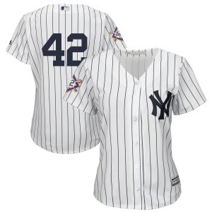 Premium New York Yankees #42 Majestic Women's 2019 Jackie Robinson Day Official Cool Base Jersey White Retailers boost your inventory Order now to meet customer demand