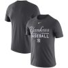 Premium New York Yankees Nike Wordmark Practice Performance T Shirt Anthracite