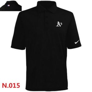 Premium Nike Oakland Athletics 2014 Players Performance Polo Black