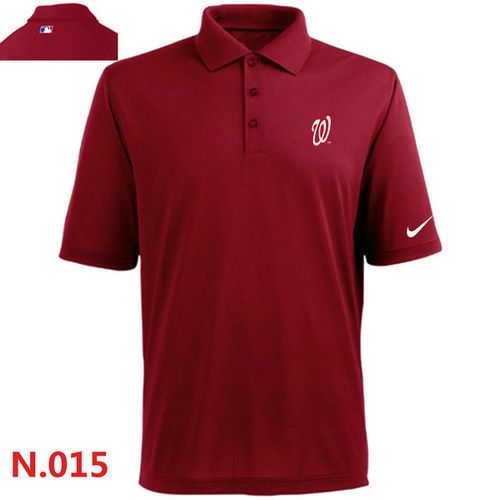 Premium Nike Washington Nationals 2014 Players Performance Polo Red
