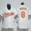 Premium Orioles #8 Cal Ripken White Home Women's Stitched MLB Jersey Sports enthusiasts seize this opportunity Order now to feel the game excitement