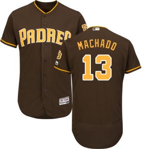 Premium Padres #13 Manny Machado Brown Flexbase Authentic Collection Stitched MLB Jersey