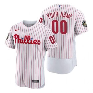 Premium Philadelphia Phillies Active Player Custom White 2022 World Series Flex Base Stitched Men's Nike MLB Jersey