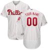 Premium Philadelphia Phillies Majestic Home Authentic Collection Flex Base Custom Jersey White