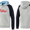 Premium Philadelphia Phillies Pullover Hoodie Grey & Blue