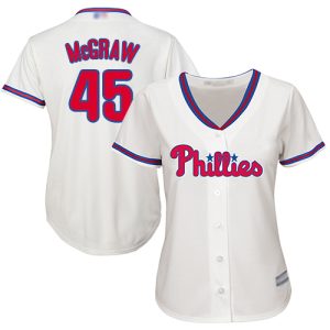 Premium Phillies #45 Tug McGraw Cream Alternate Women's Stitched MLB Jersey For a short time available Grab yours quickly to own a team jersey