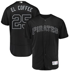 Premium Pittsburgh Pirates #25 Gregory Polanco El Coffee Majestic 2019 Players' Weekend Flex Base Authentic Player Jersey Black