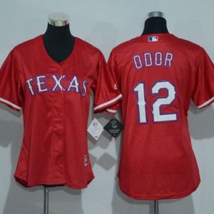 Premium Rangers #12 Rougned Odor Red Women's Alternate Stitched MLB Jersey Sports fans this is your chance Order soon to be part of the action