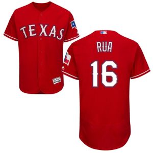 Premium Rangers #16 Ryan Rua Red Flexbase Authentic Collection Stitched MLB Jersey