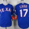 Premium Rangers #17 Shin Soo Choo Blue Cool Base Stitched MLB Jersey