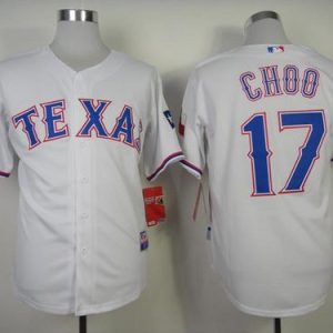 Premium Rangers #17 Shin Soo Choo White Cool Base Stitched MLB Jersey