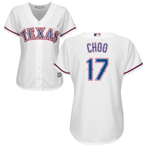 Premium Rangers #17 Shin Soo Choo White Home Women's Stitched MLB Jersey Sports fans this is your chance Order soon to be part of the action
