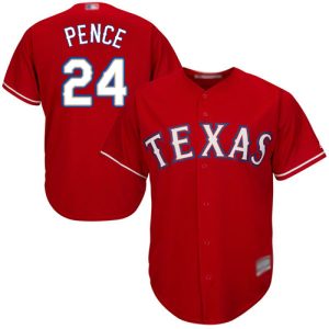 Premium Rangers #24 Hunter Pence Red Cool Base Stitched Youth MLB Jersey Retailers boost your inventory Order now to meet customer demand