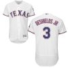 Premium Rangers #3 Delino DeShields Jr. White Flexbase Authentic Collection Stitched MLB Jersey