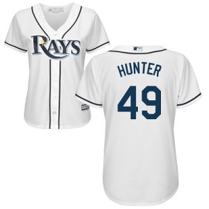 Premium Rays #49 Tommy Hunter White Home Women's Stitched MLB Jersey Hurry Exclusive offer Place your order immediately for a great jersey