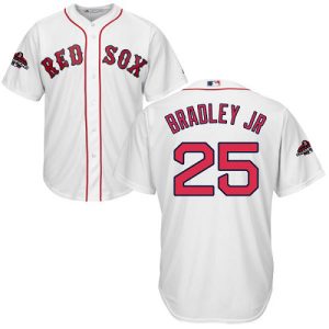 Premium Red Sox #25 Jackie Bradley Jr White Cool Base 2018 World Series Champions Stitched Youth MLB Jersey Hurry Exclusive offer Place your order immediately for a great jersey