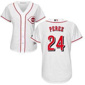 Premium Reds #24 Tony Perez White Home Women's Stitched MLB Jersey Collectors this is a must have Add it to your collection by ordering