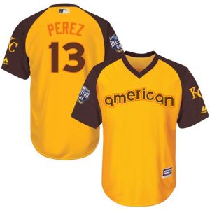 Premium Royals #13 Salvador Perez Gold 2016 All Star American League Stitched Youth MLB Jersey Hurry Exclusive offer Place your order immediately for a great jersey